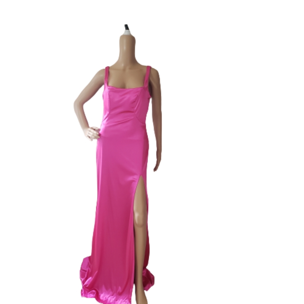 B. Darlin open back pink sleeveless dress
